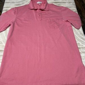 Peter Millar Large Men's Pink Polo Shirt
